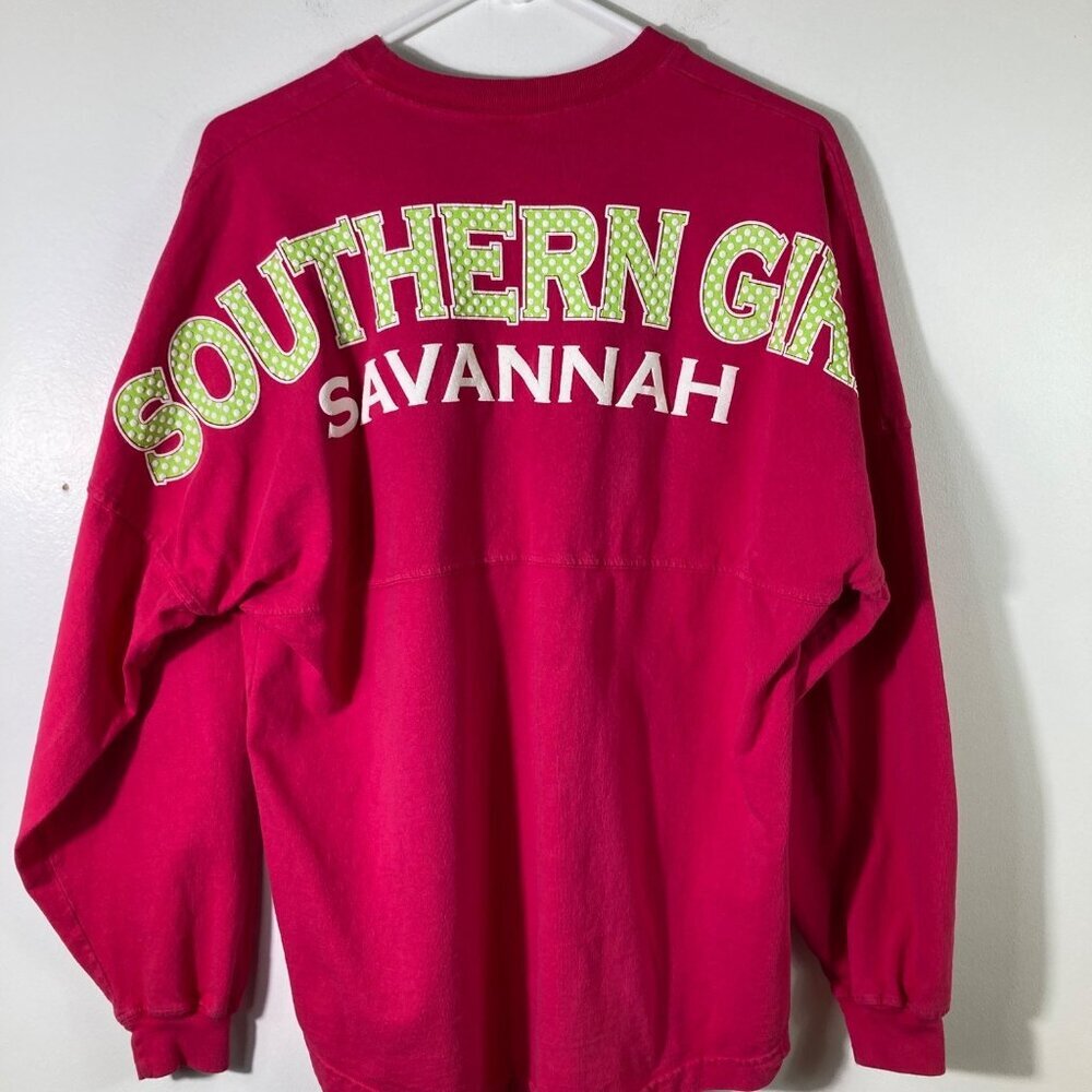 Womens Spirit Jersey Shirt Southern Girl Savannah S Pink Green White